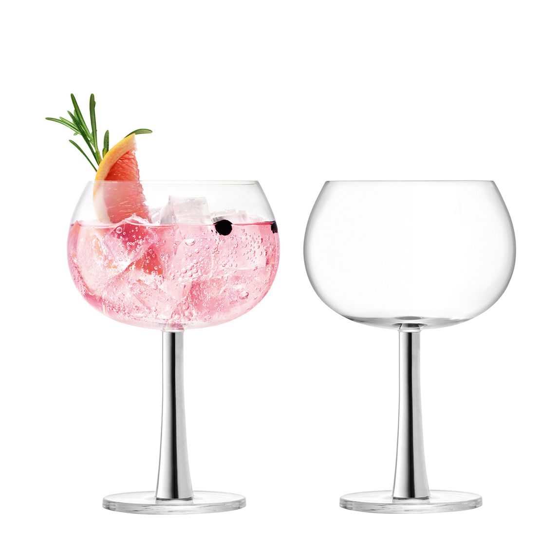 Gin Balloon Glass 420ml Platinum, Set of 2 main product photo