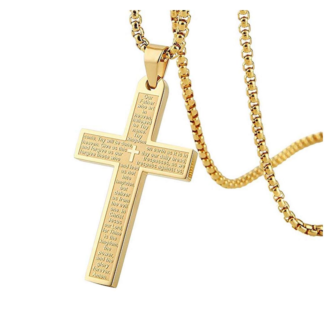 Gold Plated Cross Necklace main product photo