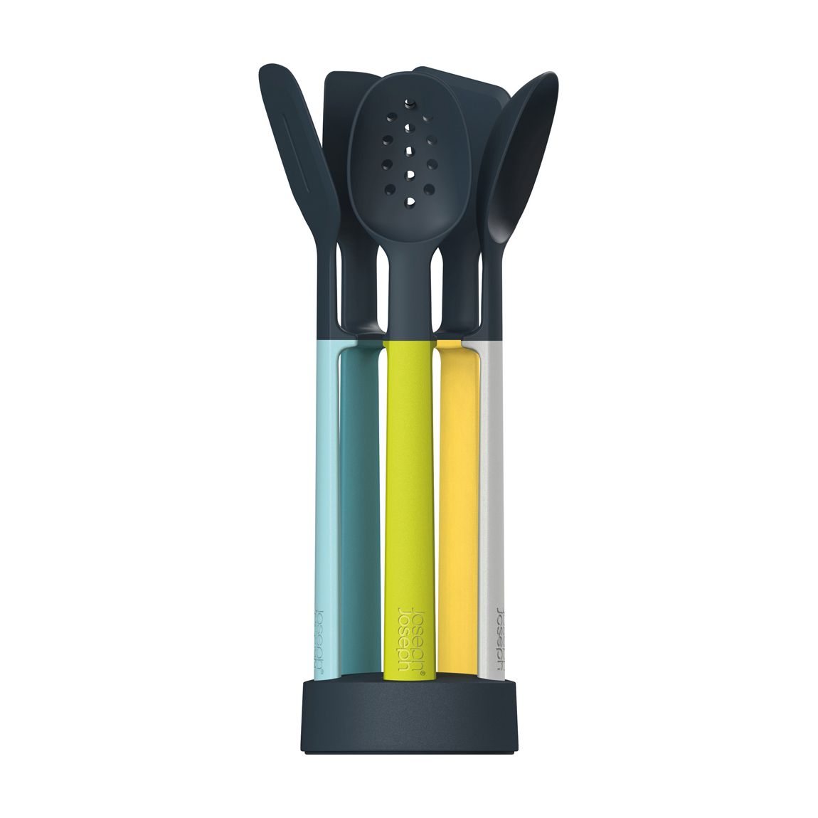 Elevate Silicone 5pc utensil set w/stand main product photo