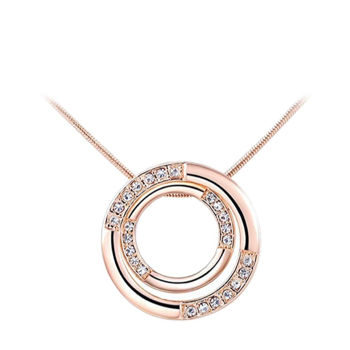 Double Necklace with Swarovski Crystals main product photo