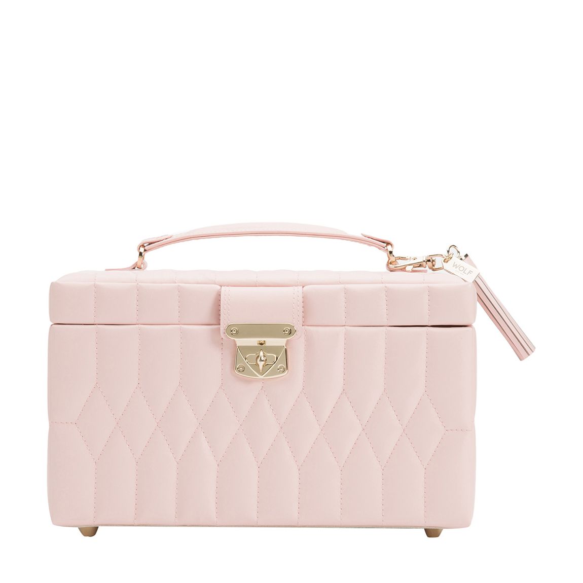 Rose Quartz Caroline Medium Jewellery Case main product photo