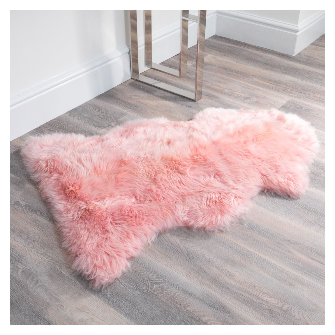 Blush Pink Sheepskin Rug XXL main product photo