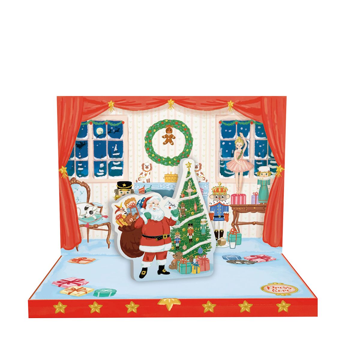 Christmas Eve The Nutcracker Music Box Card main product photo