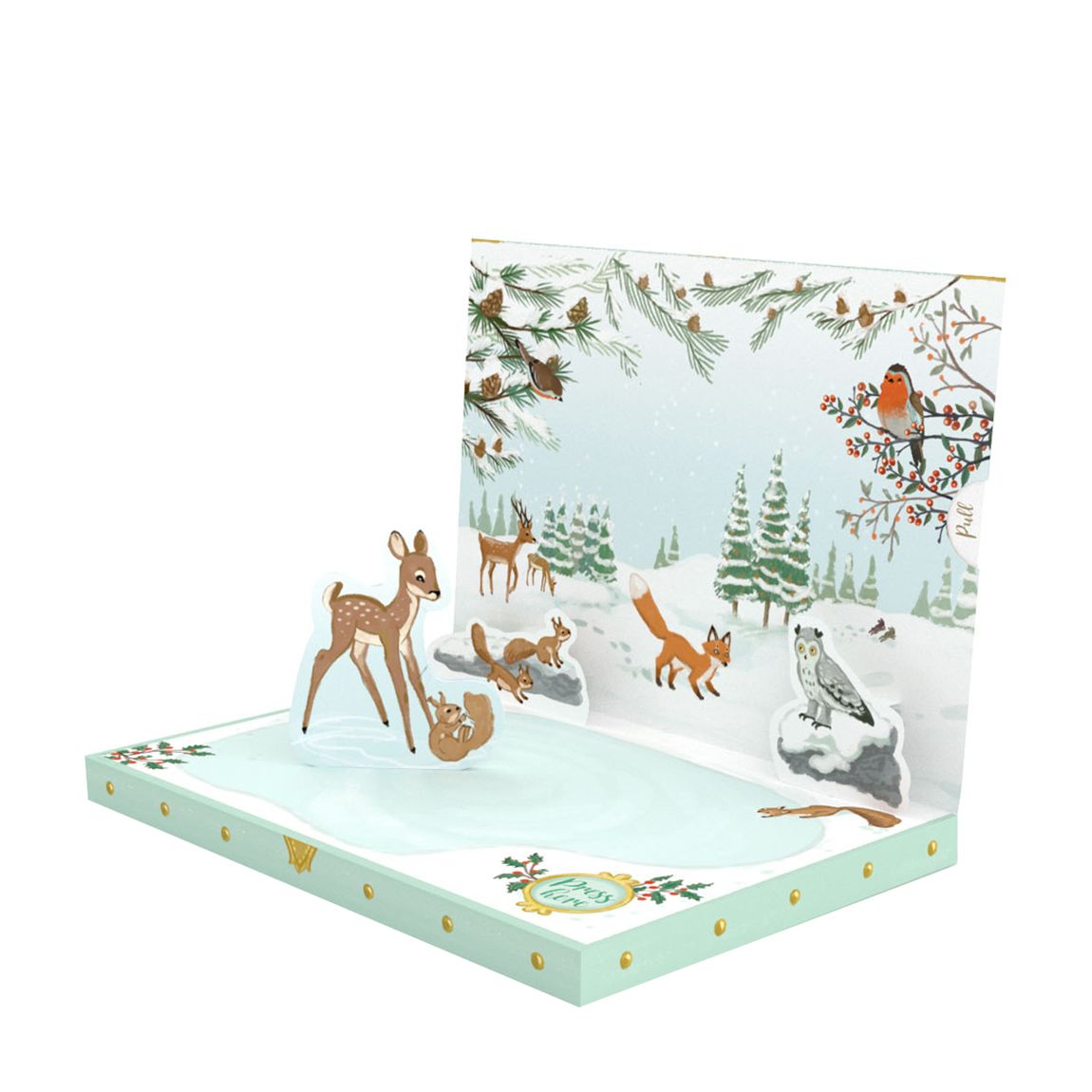 Winter Woodland Music Box Card main product photo