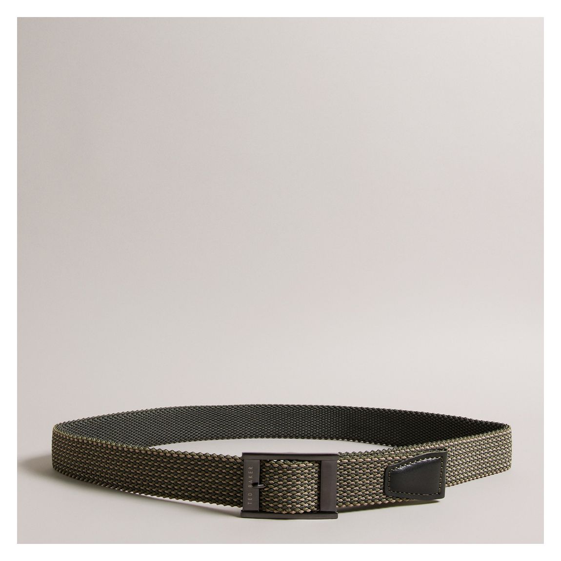 Dark Green Colummm Reversible Elastic Belt main product photo