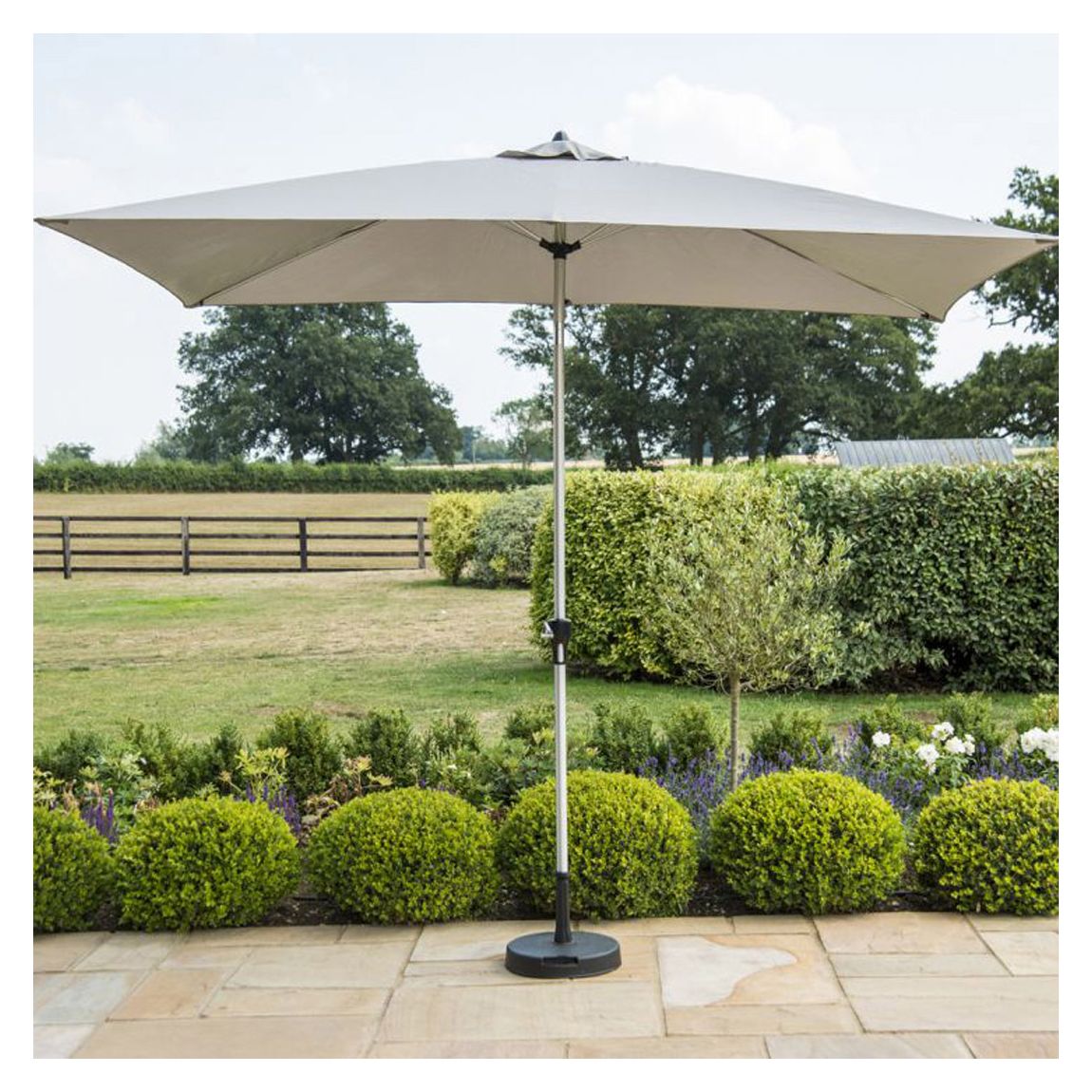 Rectangular Parasol 3mx2m, Grey main product photo