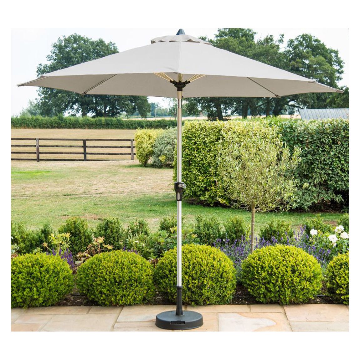 Parasol Round 3M Grey main product photo
