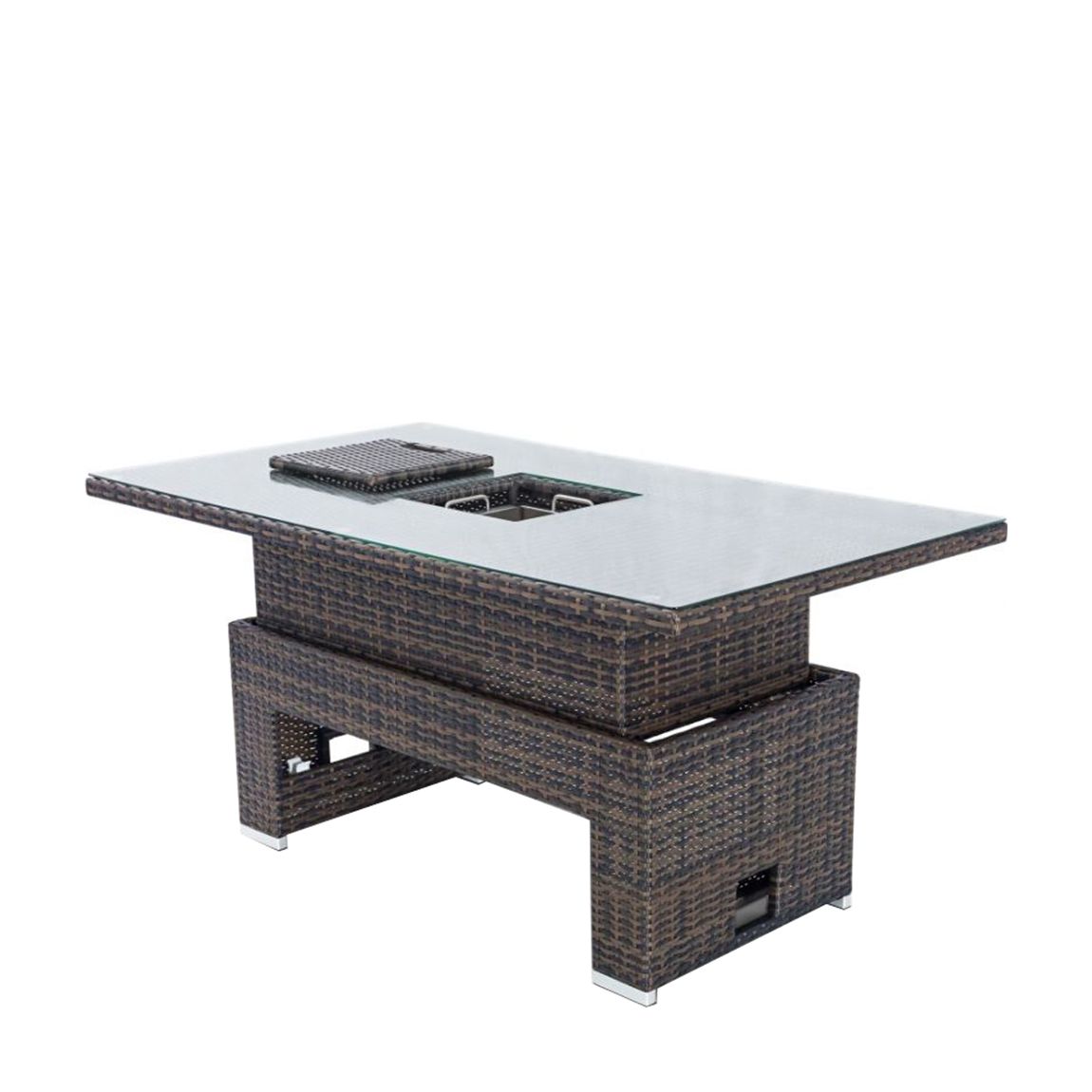 SAVE £120 - Rising Table with Ice Bucket , Brown main product photo
