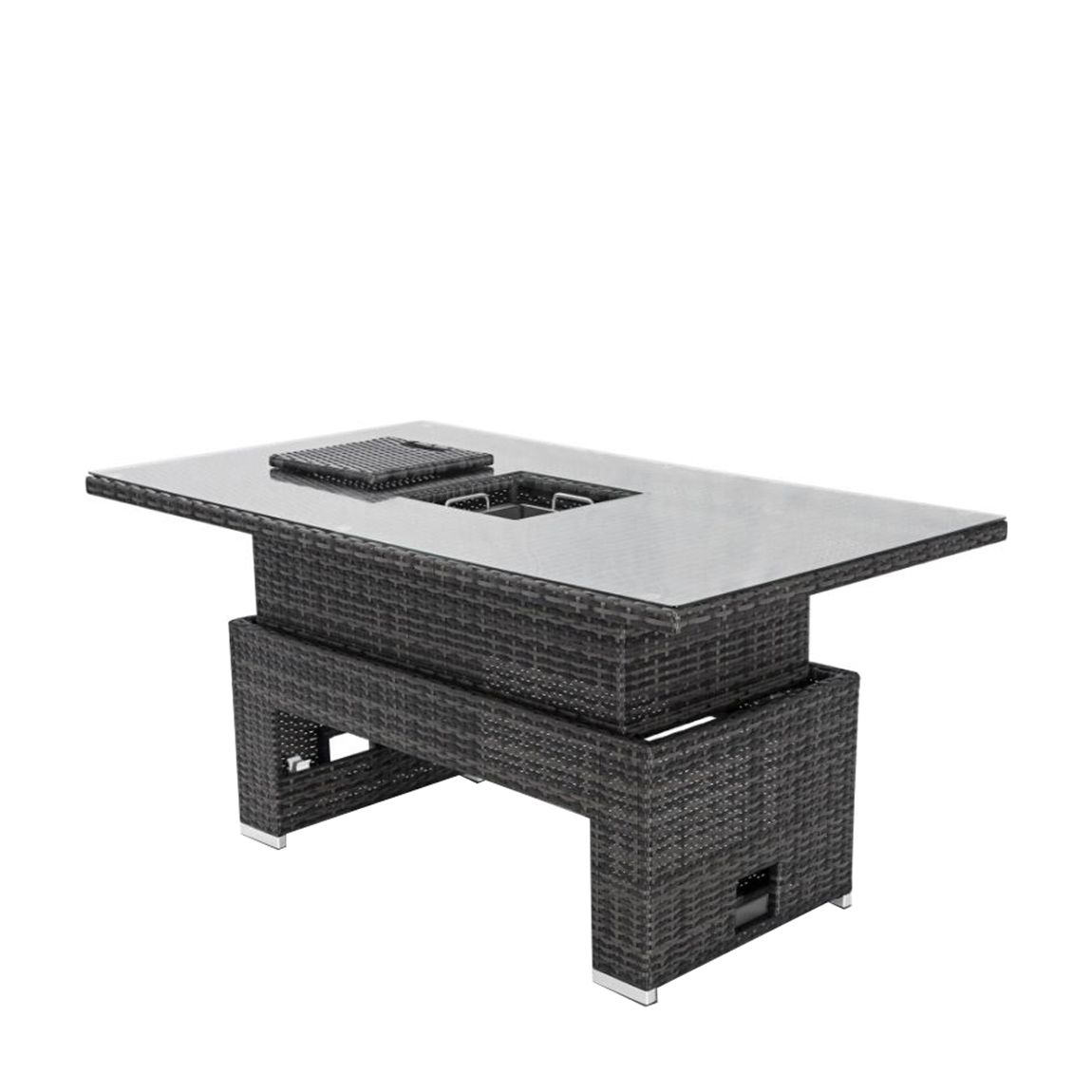 SAVE £109.8 - Rising Table with Ice Bucket, Grey main product photo