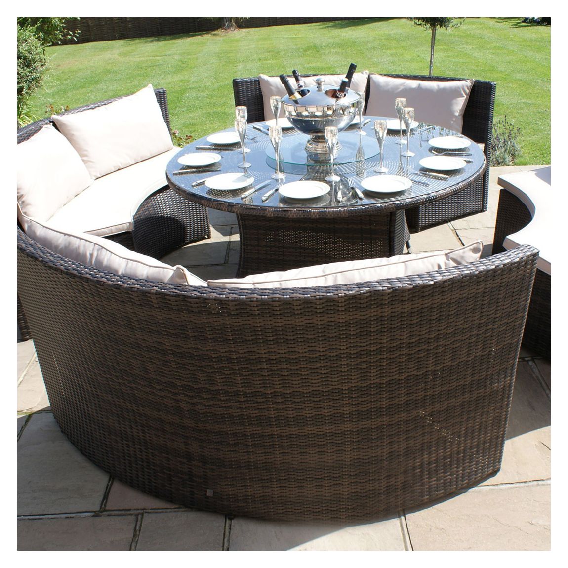 SAVE £600 - Dallas Sofa Set, Brown main product photo