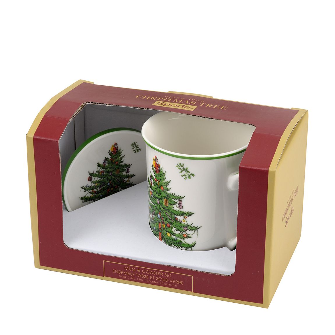 Christmas Tree Mug Coaster Set main product photo