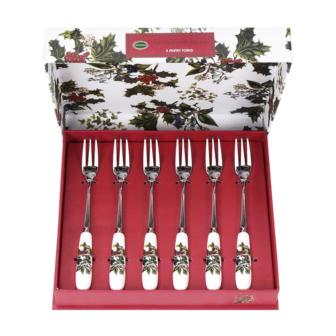 Set of 6 The Holly The Ivy Pastry Forks main product photo