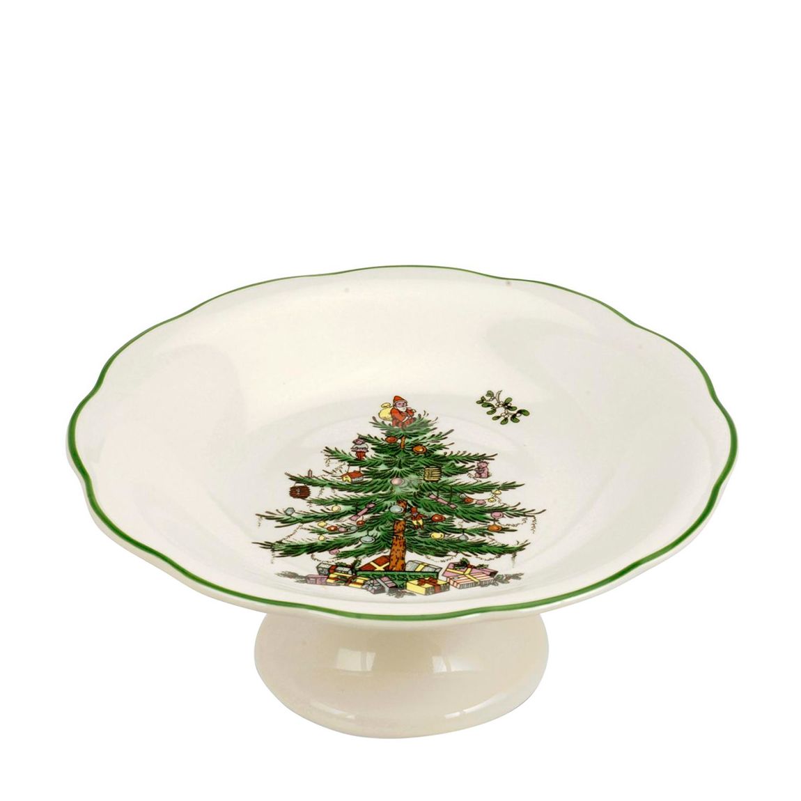 Christmas Tree Sculpted Footed Candy Dish main product photo