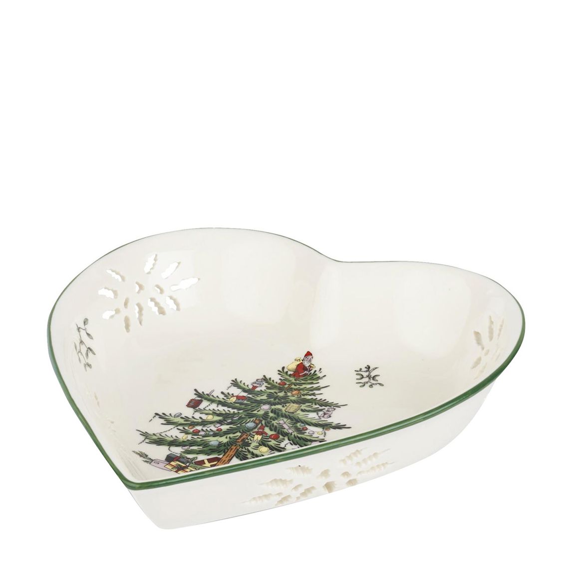 Christmas Tree Pierced Heart Dish main product photo