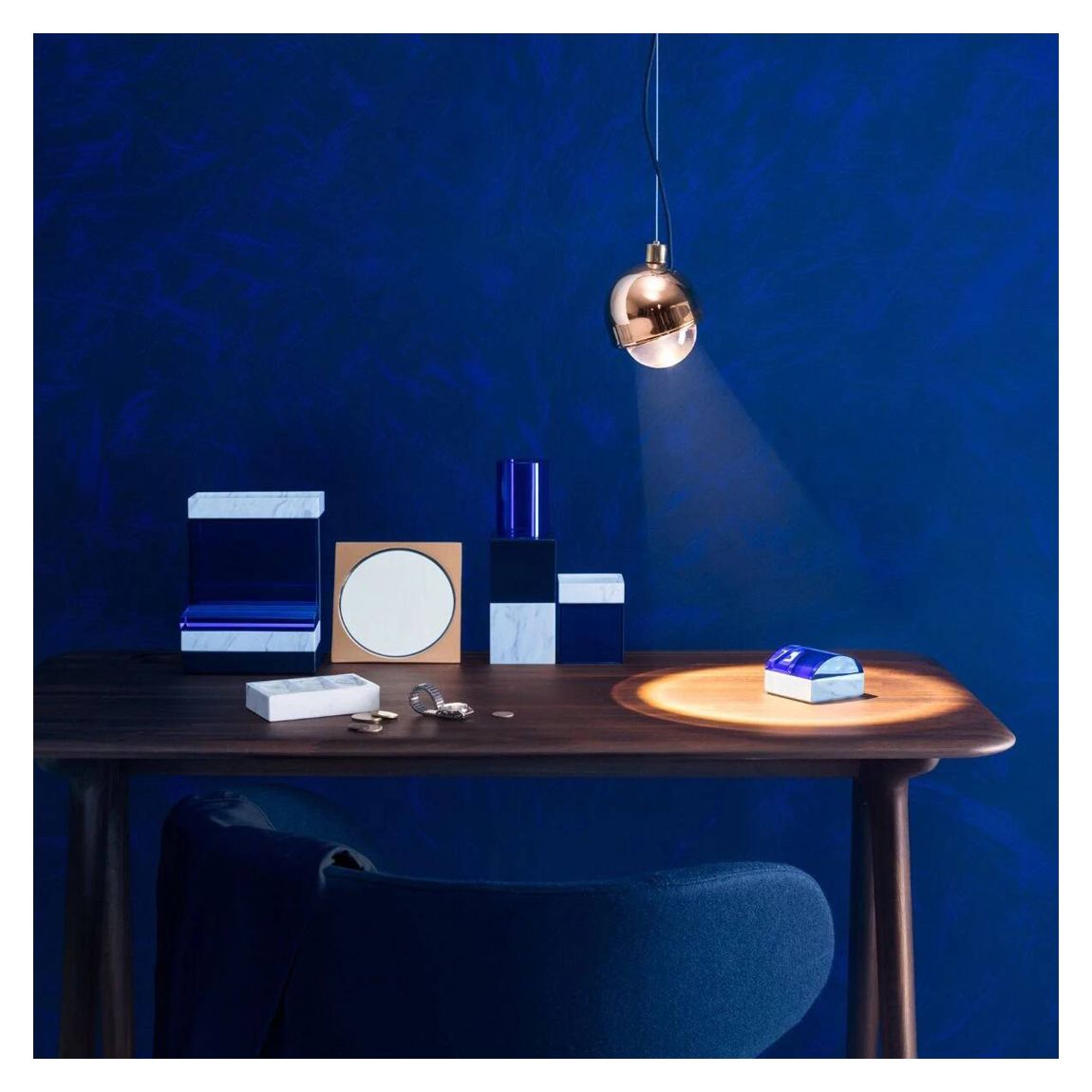 Round Spot Pendant Light, Copper main product photo