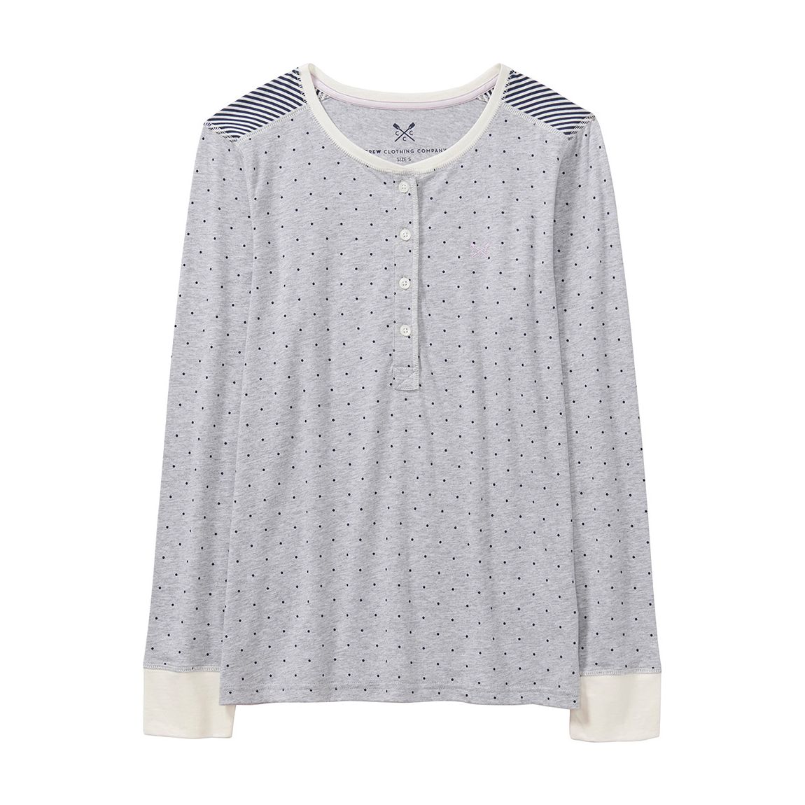 Grey Marl Lounge Henley main product photo
