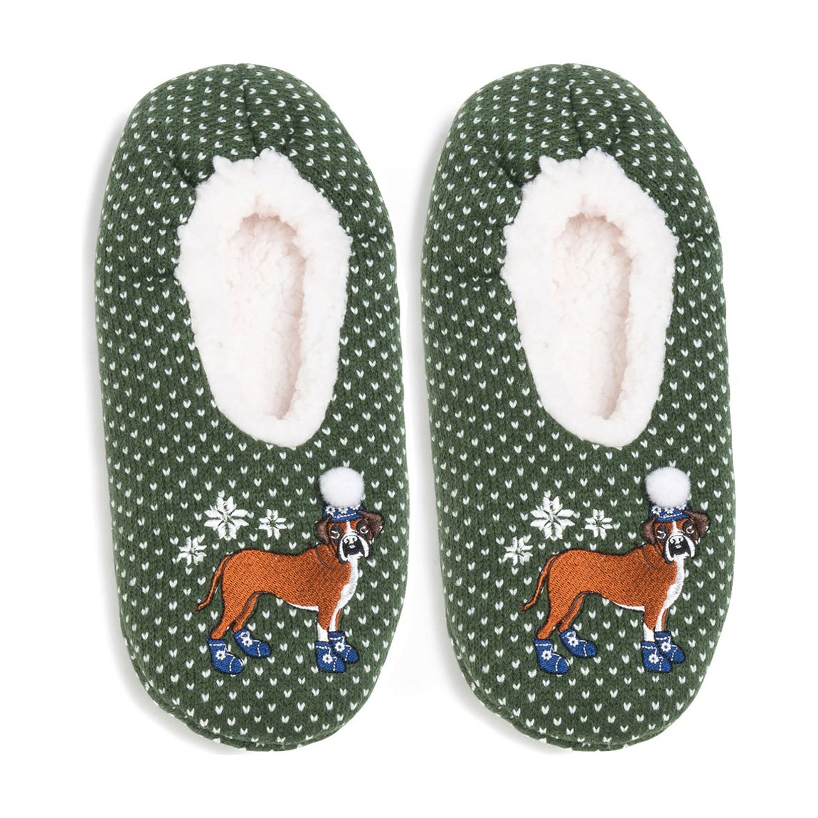 Green Dog Slipper Sock main product photo