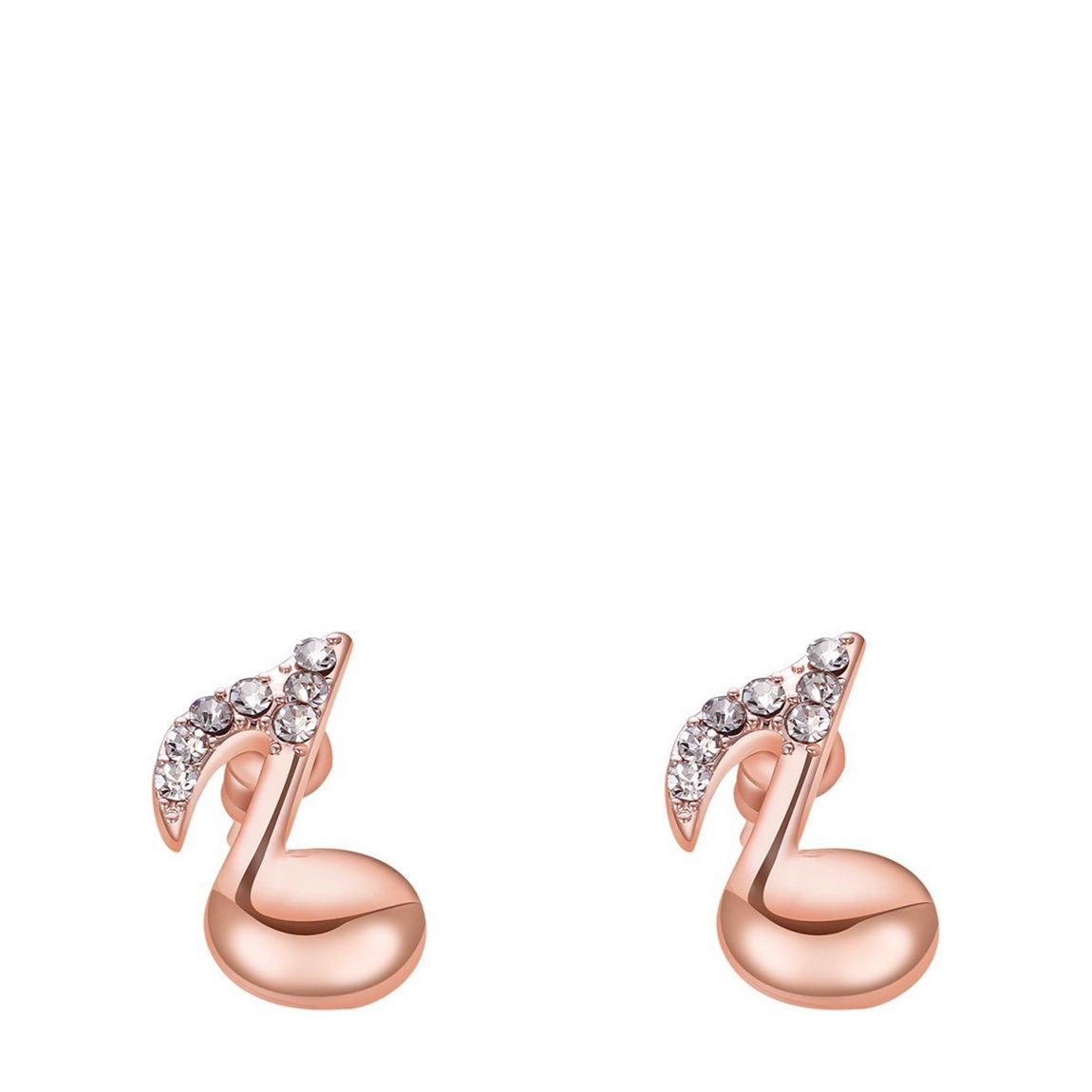 Rose Gold Swan Stud Earrins main product photo