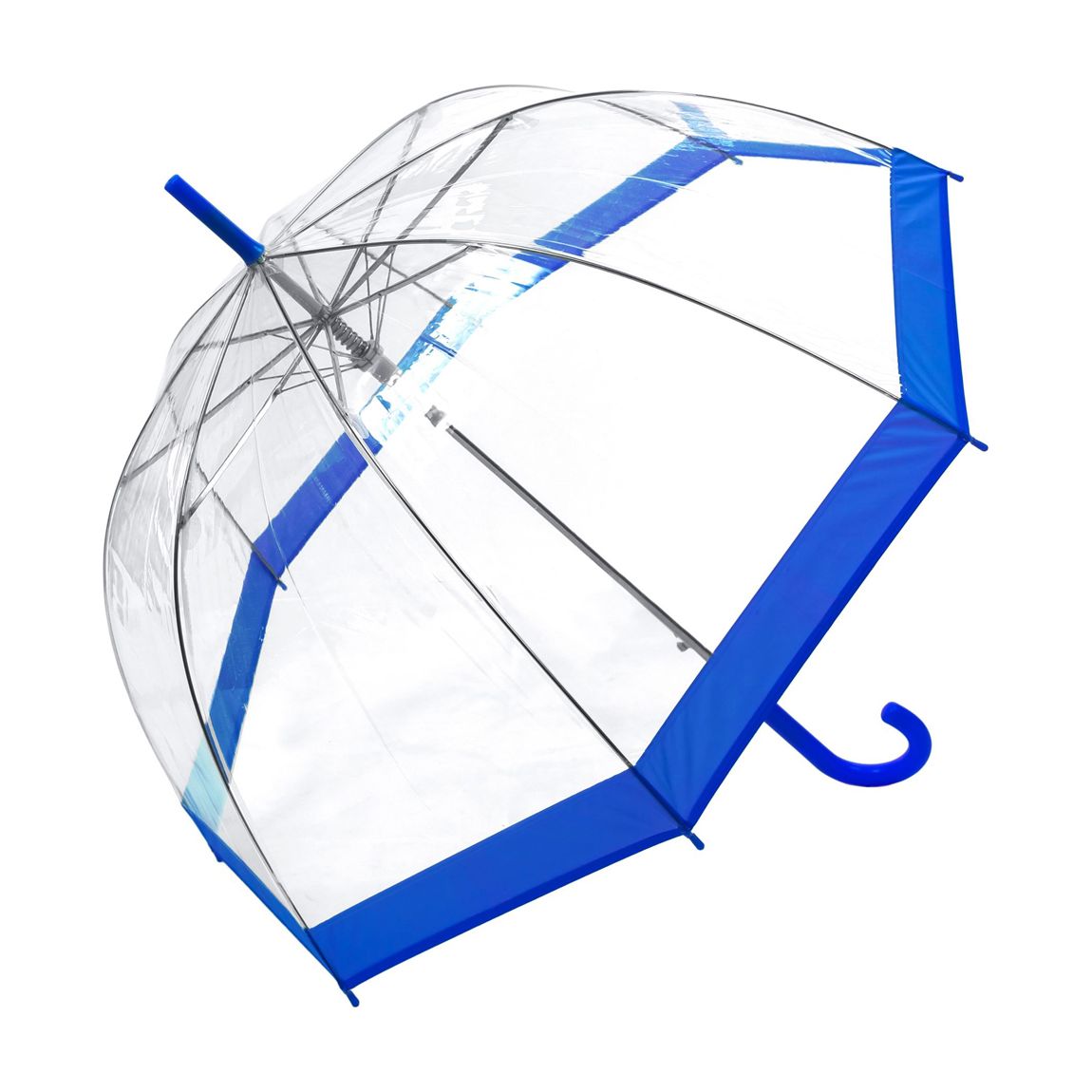 Transparent / Blue Border Birdcage Umbrella main product photo