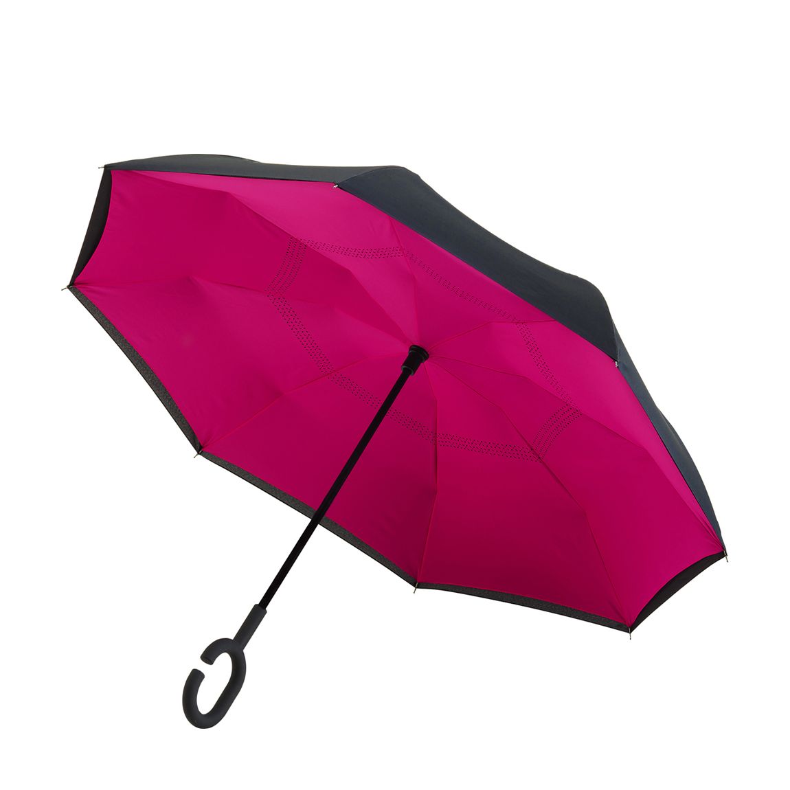 Black / Pink Reversible Umbrella main product photo