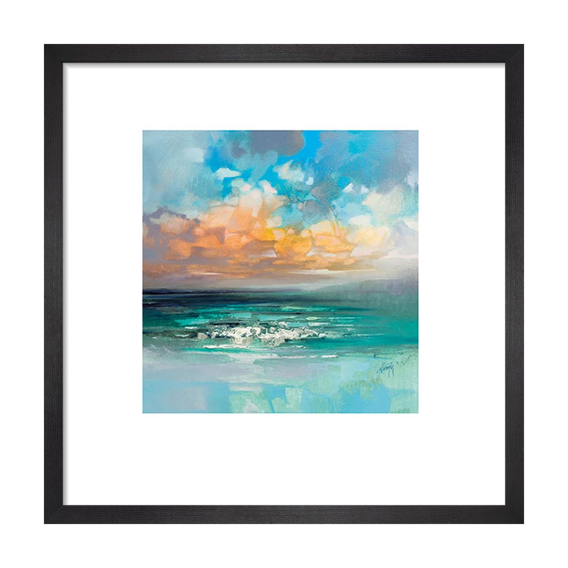 Hebridean Waters 30x30cm Framed Print main product photo