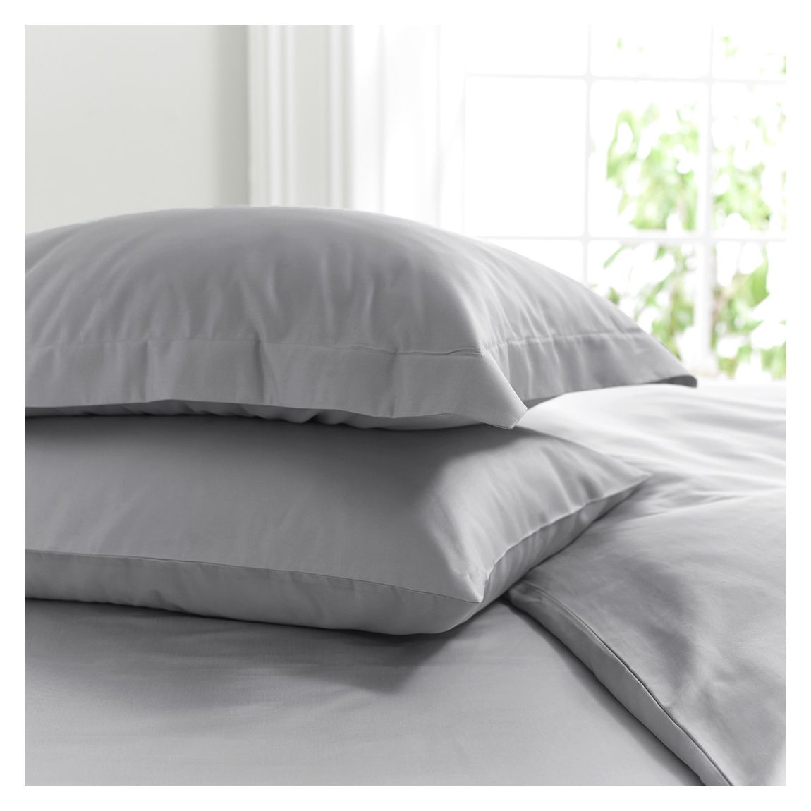 800TC Housewife Pillowcase, Silver main product photo