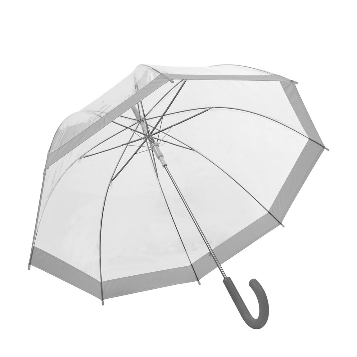 Transparent / Silver Border Birdcage Umbrella main product photo