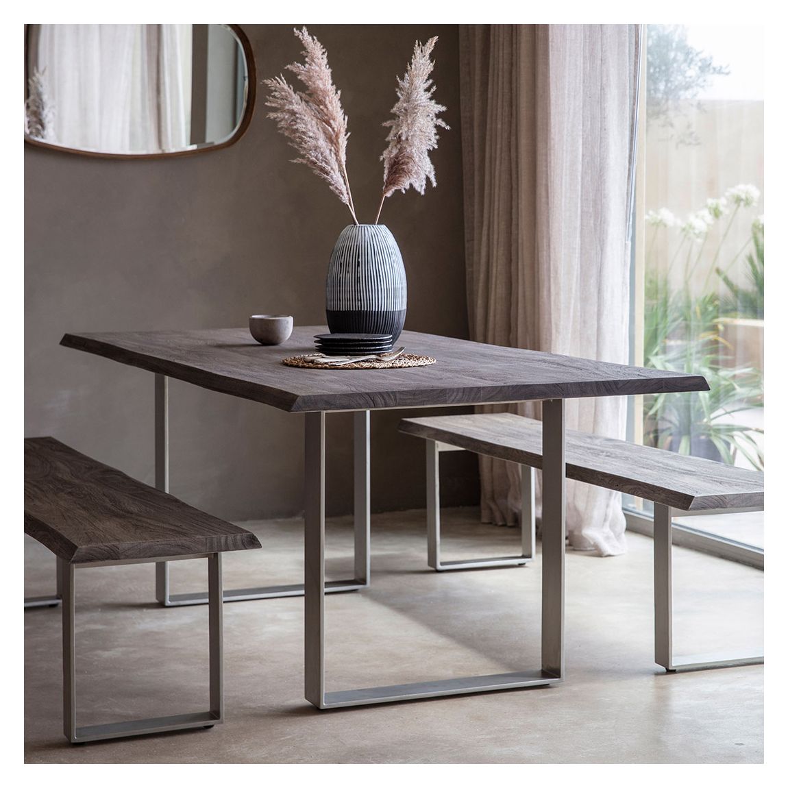 Viejo Dining Table, Grey main product photo