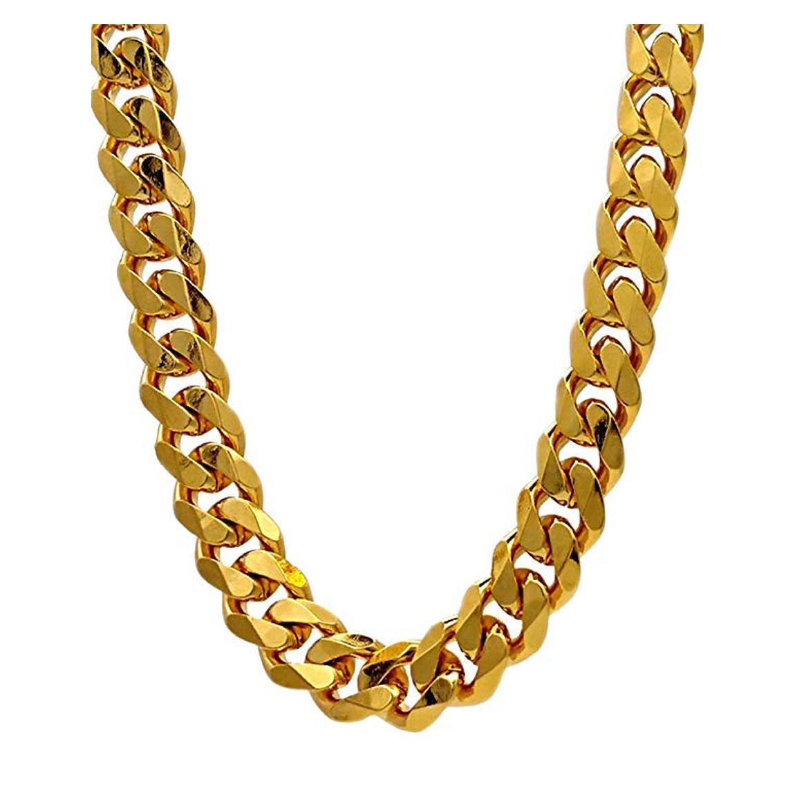 18K Gold Cable & CZ Clasp Necklace main product photo