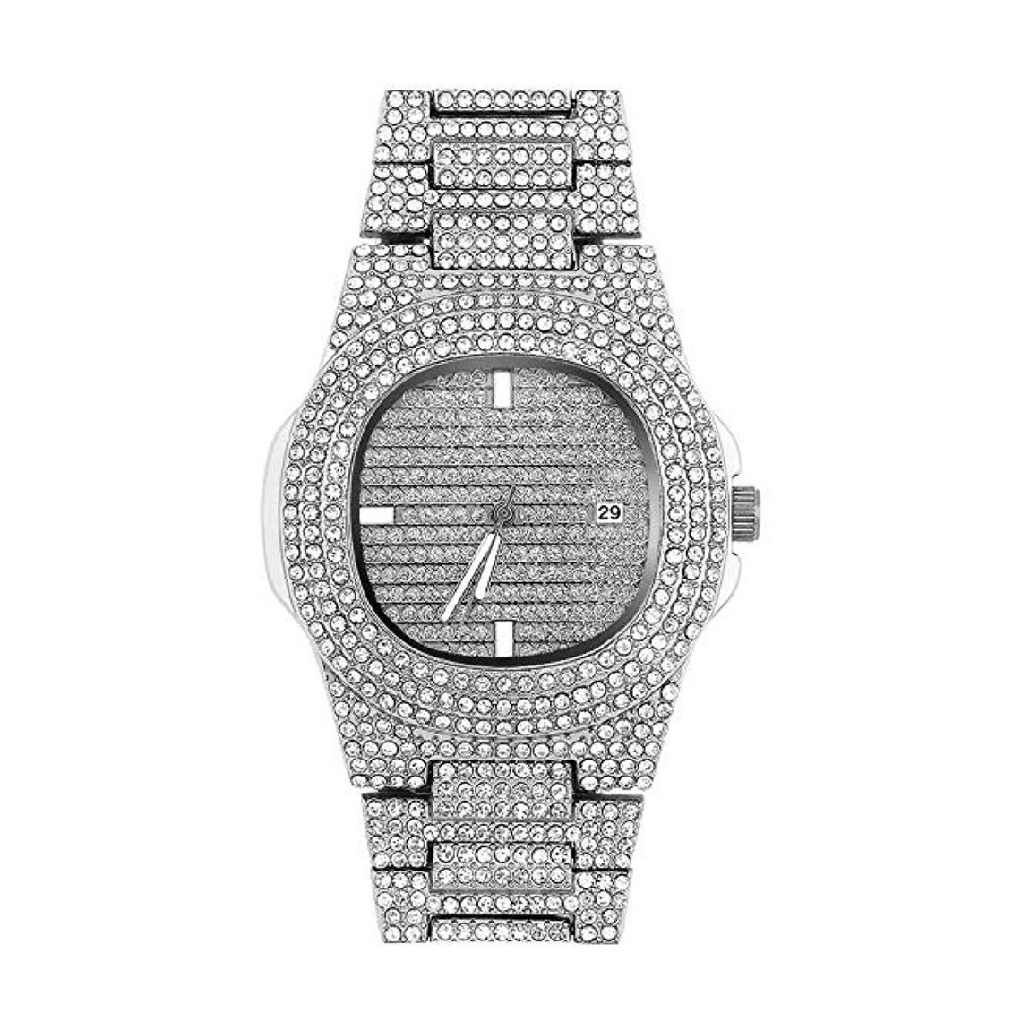 Silver Cubic Zirconia Watch main product photo