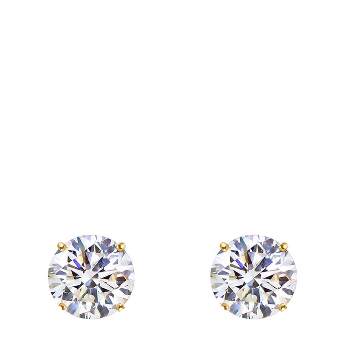 18K Gold Plated CZ Stud Earrings main product photo