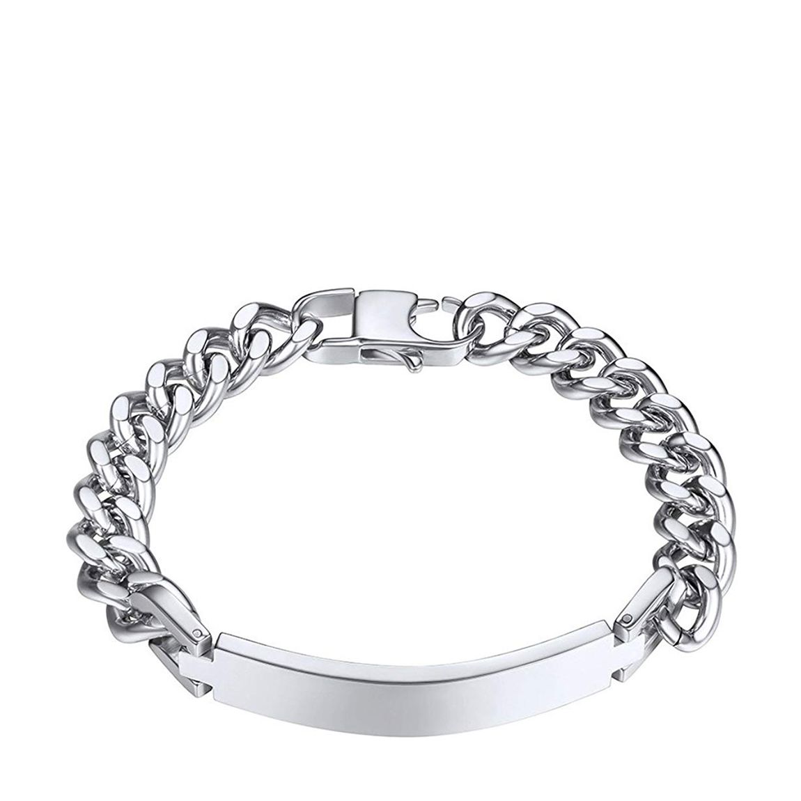 Silver Chain Link Id Bracelet main product photo