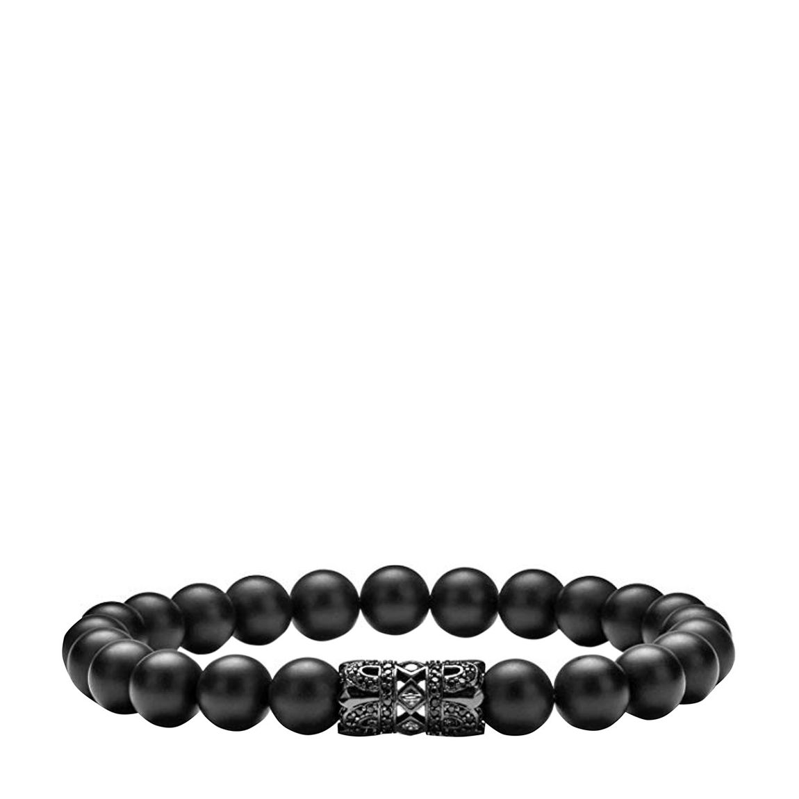 Black Plated Matte Onyx CZ Bracelet main product photo