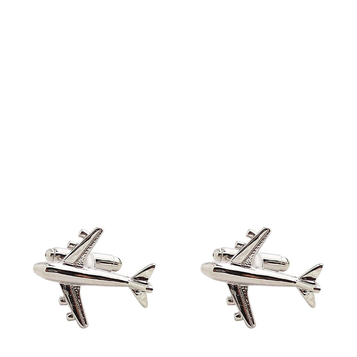 Silver Jet Plane Cufflinks main product photo