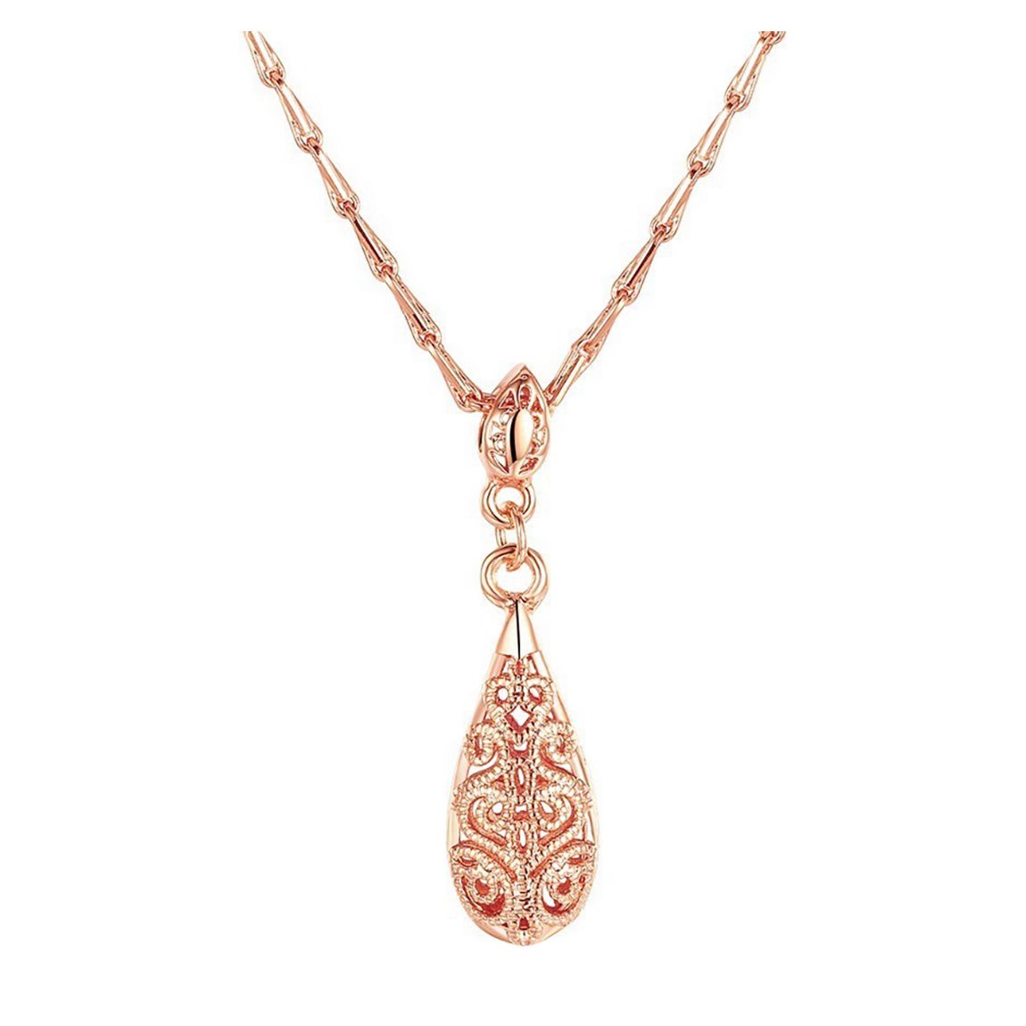 Rose Gold Hollow Necklace main product photo