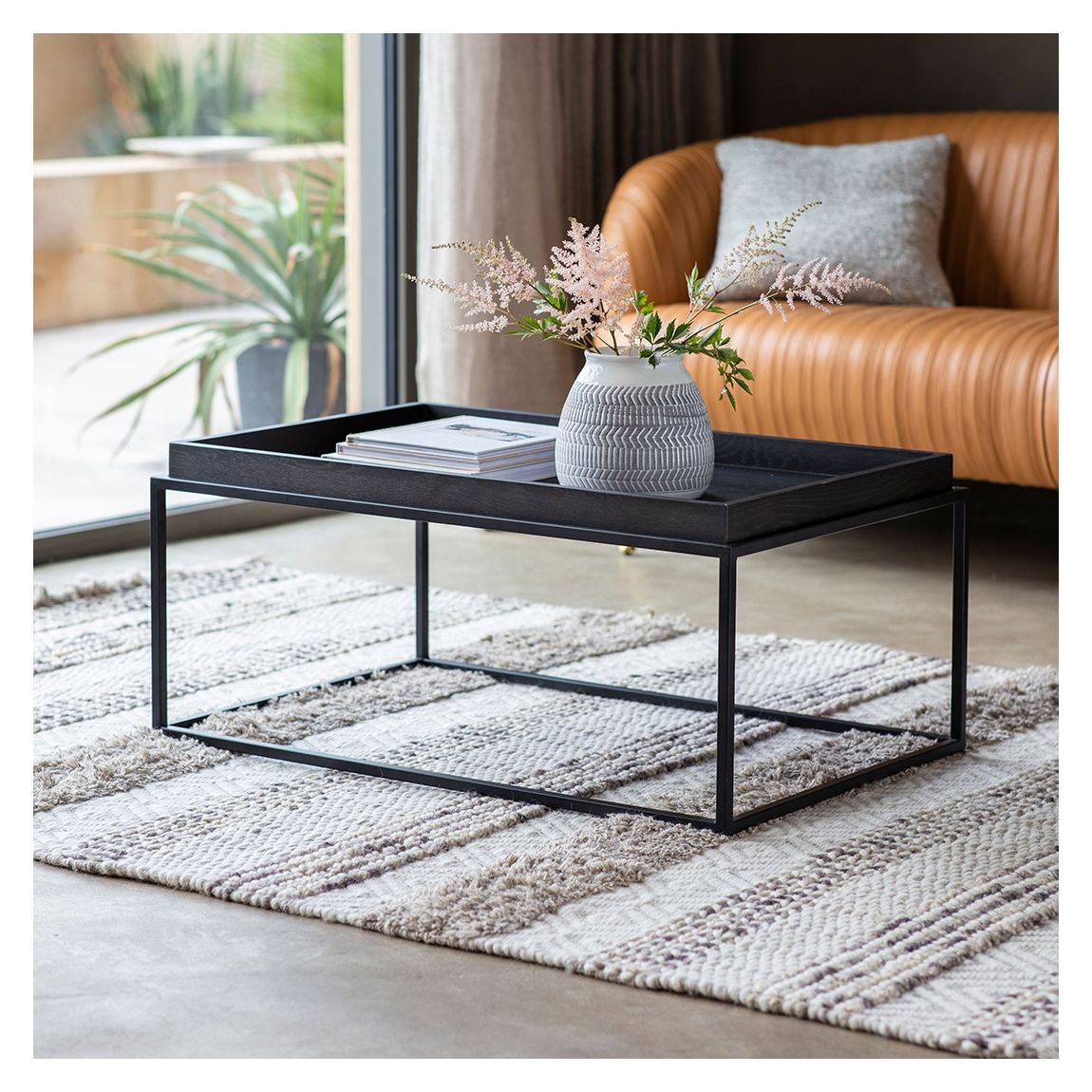Forden Tray Coffee Table, Black main product photo