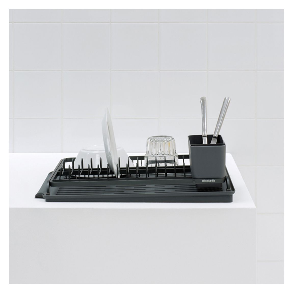 Dark Grey Dish Drying Rack main product photo