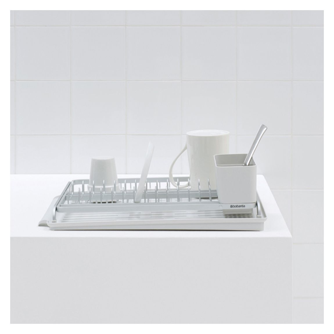 Light Grey Dish Drying Rack main product photo