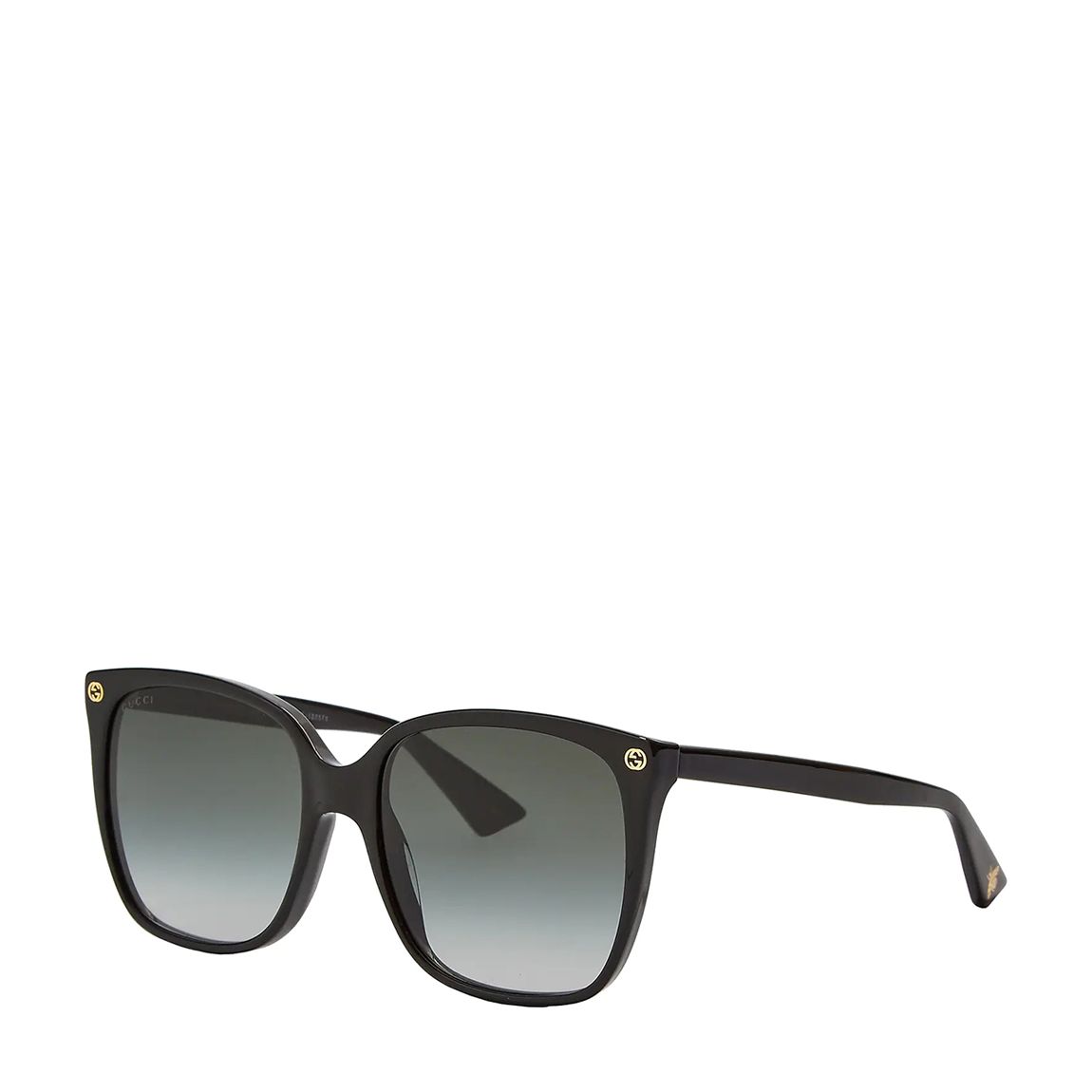 Women's Black/Grey Gucci Sunglasses 57mm main product photo