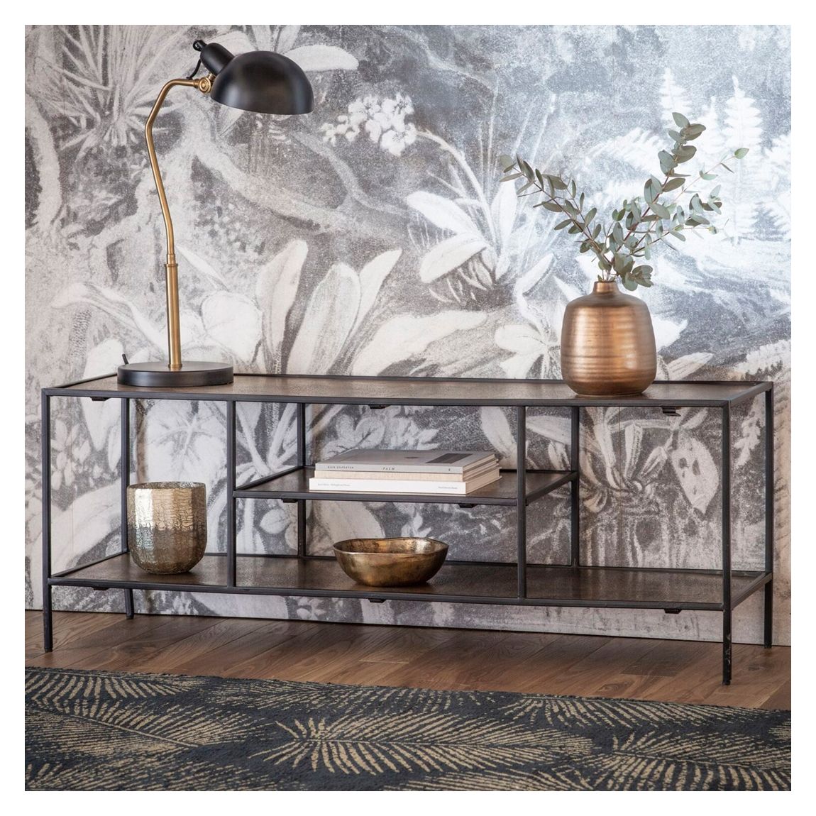 Isleton Media Unit, Antique Gold main product photo