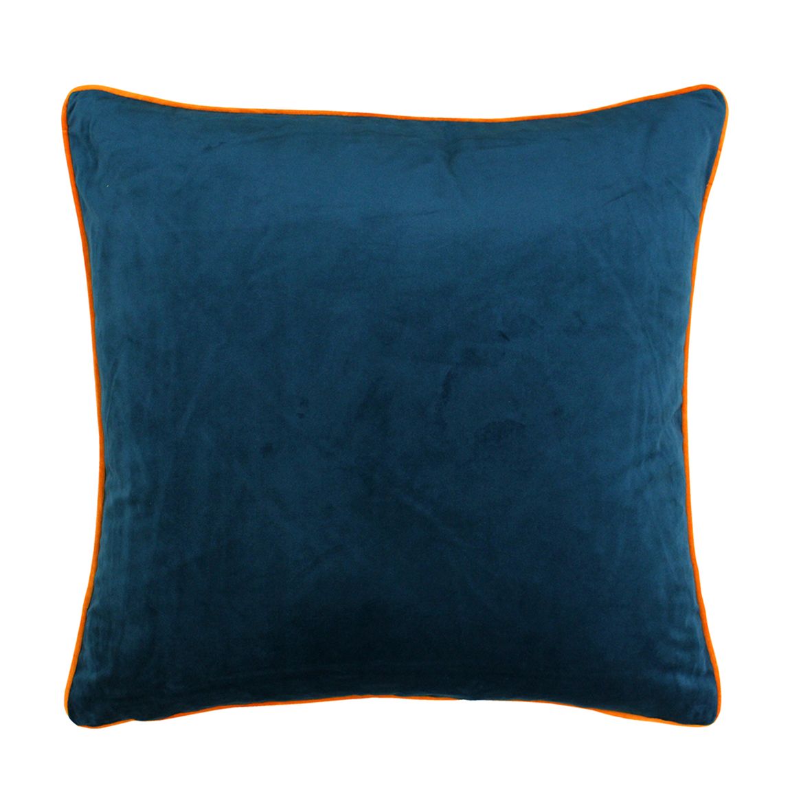Meridian 55x55cm Cushion, Teal/Clementine main product photo