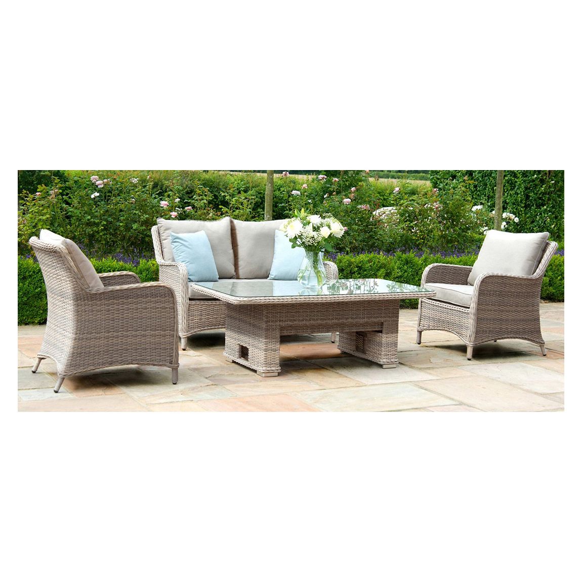 Cotswold 2 Seat Sofa Dining with Rising Table main product photo