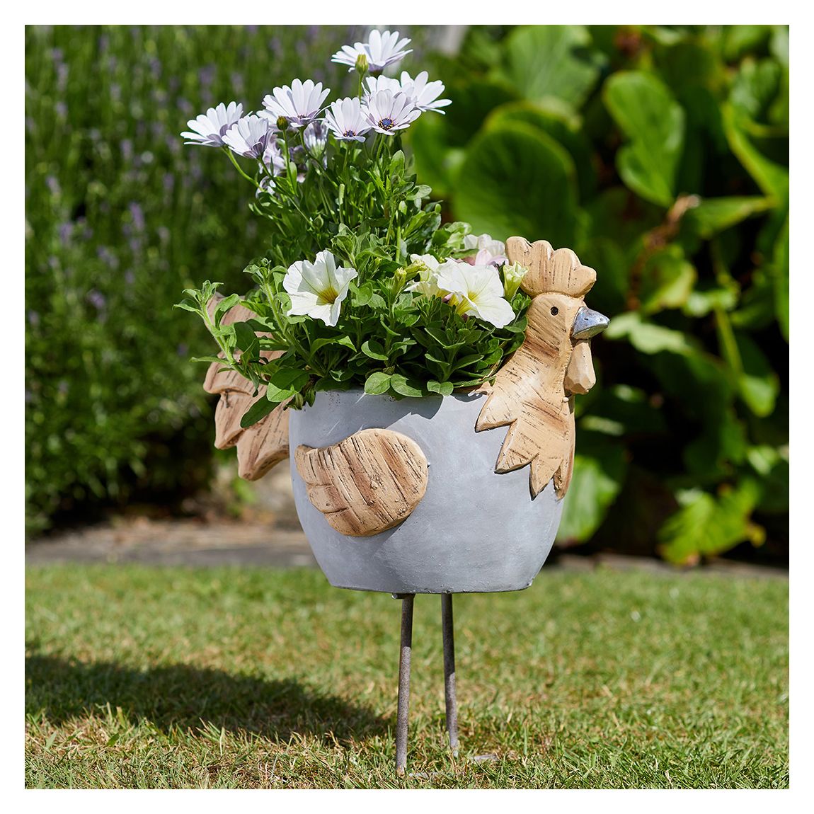 Woodstone Rooster Planter main product photo