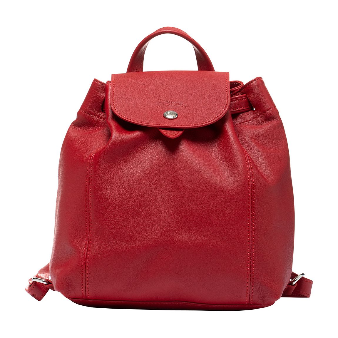 Galet Grey Leather Le Pliage Backpack main product photo