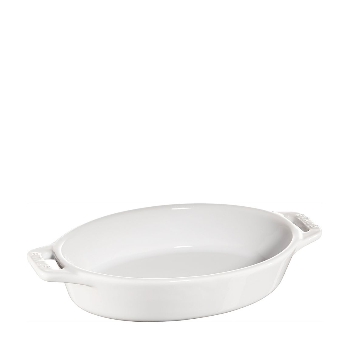 Pure White Oval Ceramic Oven Dish, 23cm main product photo