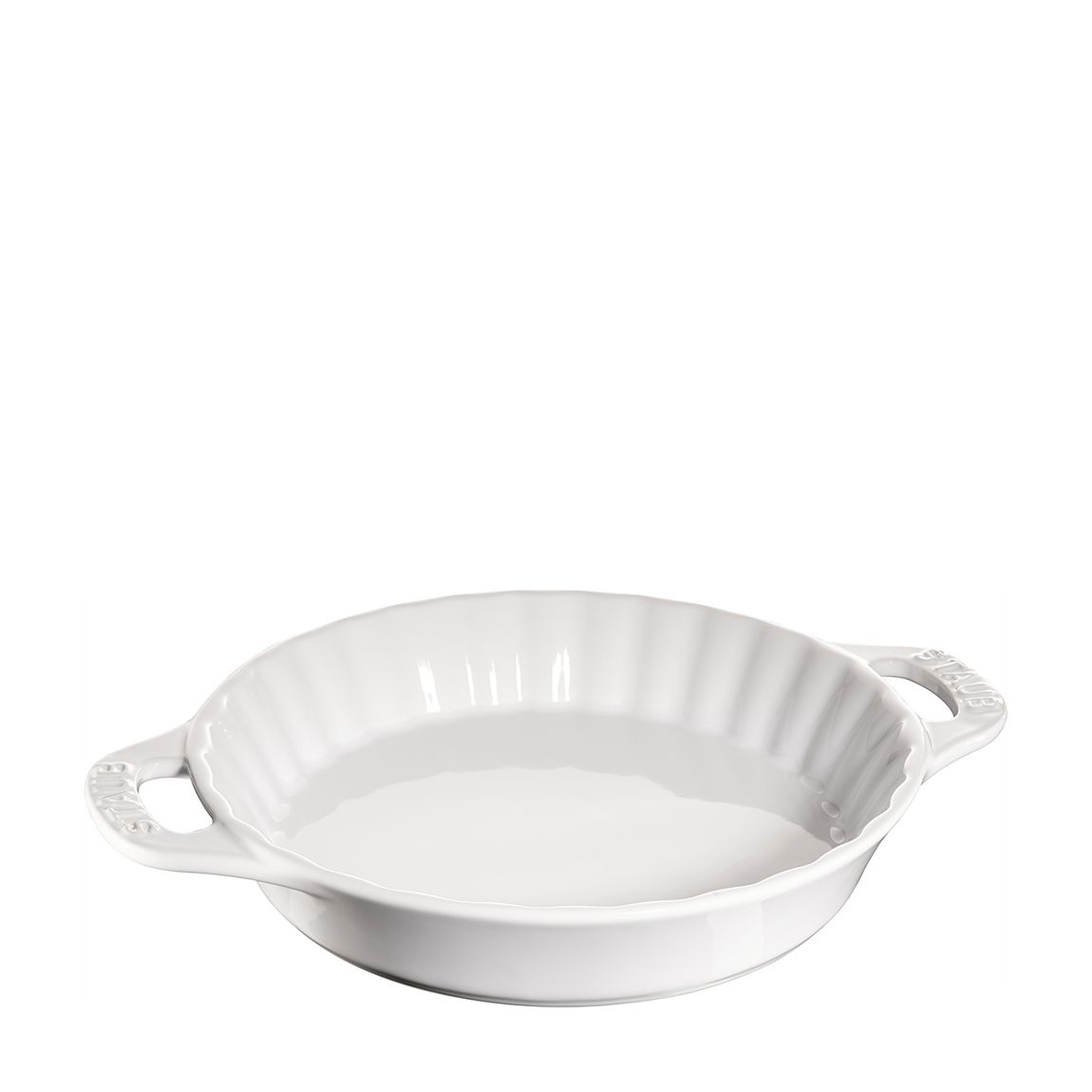 Pure White Round Ceramic Pie Dish, 24cm main product photo