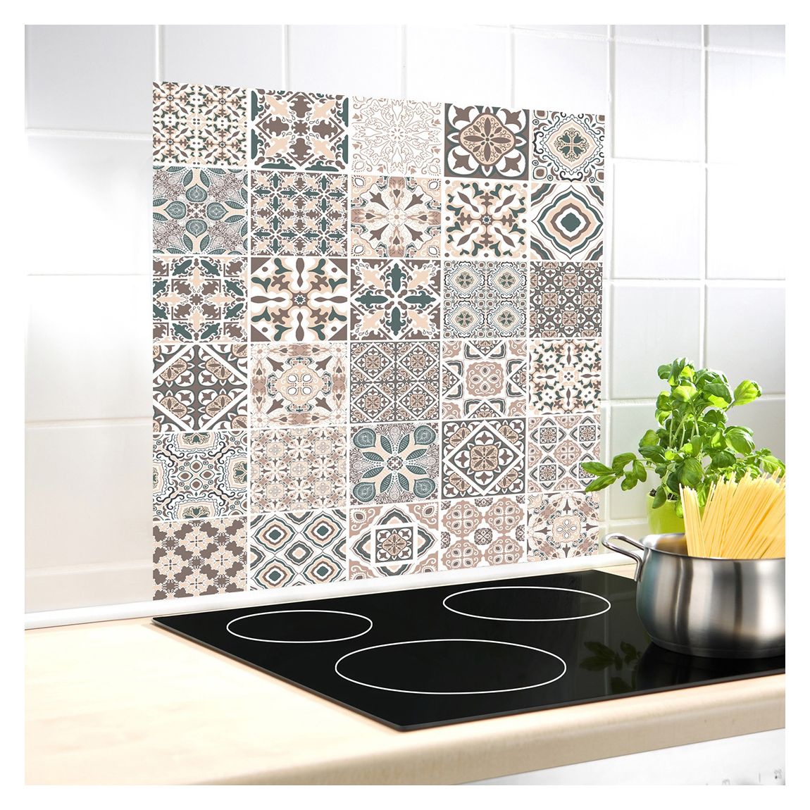 Floor Tile Glass Splashback, 60x70cm main product photo