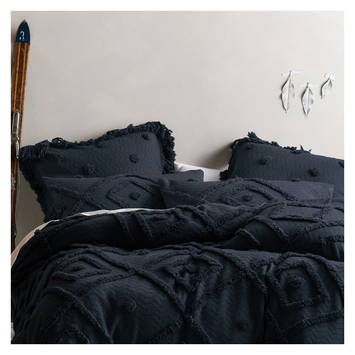 Adalyn Pair of Housewife Pillowcases, Indigo main product photo
