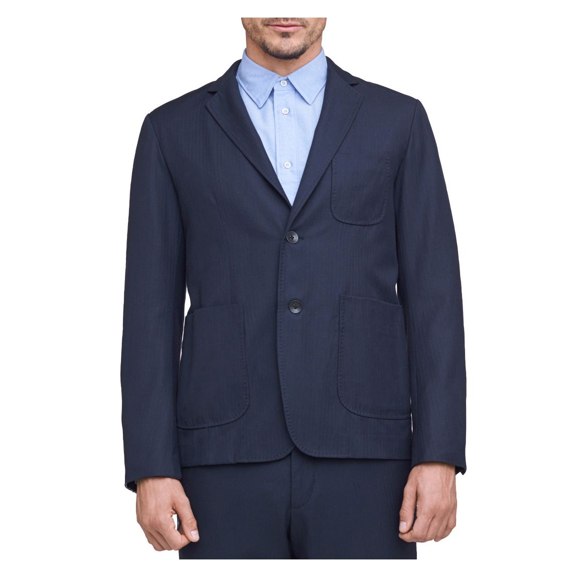 Navy Casual Wool Patrick Blazer main product photo