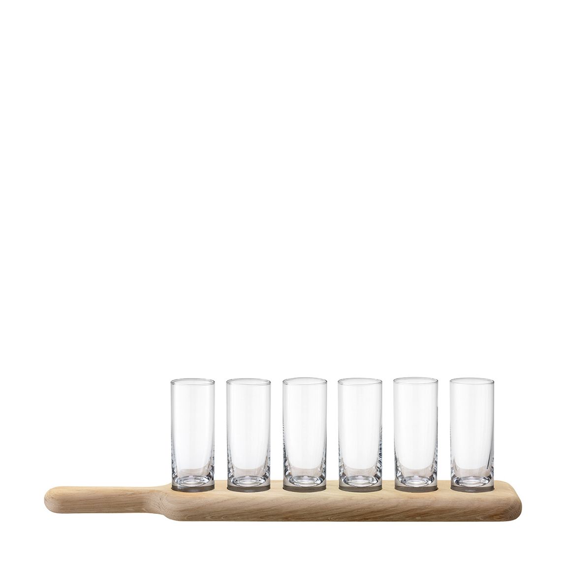Clear Paddle Vodka Set & Oak Paddle 40cm main product photo